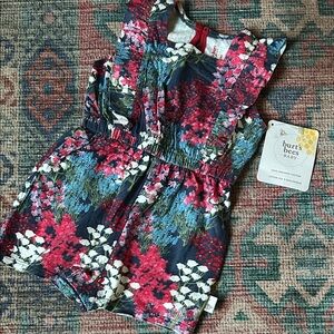 Burts Bees Baby Floral Romper